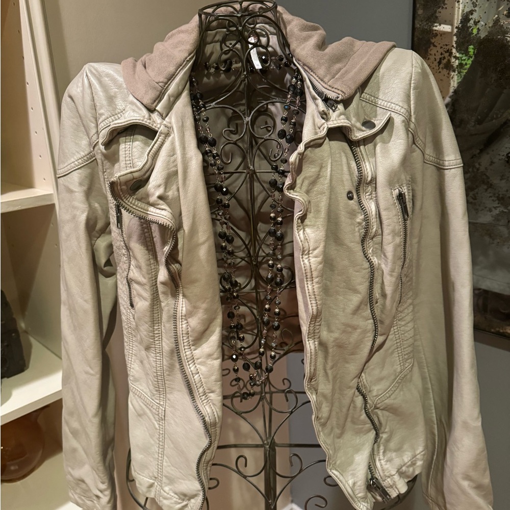 New with wo tag - Free People, size 12 Vegan Leather jacket.
